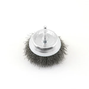 Wire Cup Brushes, Crimped Steel Metal- 3" Coarse - Picture 1 of 2