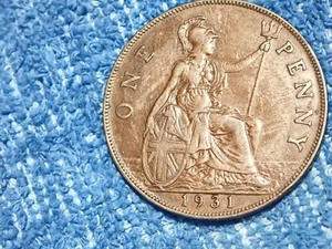 ENGLAND: 1931 GROSSER PFENNIG IN SEHR SCHÖNEM PLUS ZUSTAND! - Bild 1 von 4