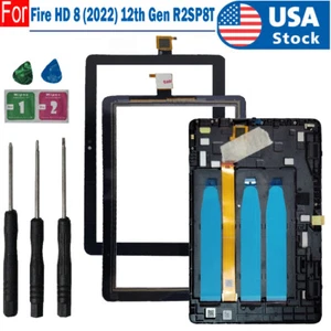 US LCD Display Touch Screen Digitizer Parts For Amazon Fire HD 8 12th Gen R2SP8T - Picture 1 of 11