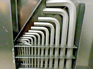 15 Piece SAE BONDHUS 12344 L-Shaped Hex Key Set USA Made 0.028" - 3/8" - Picture 1 of 4