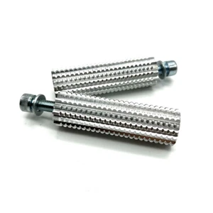 Clavijas reposapiés de aluminio fresado 30 x 100 mm controles Stunt Gymkhana pista de carreras - Imagen 1 de 11