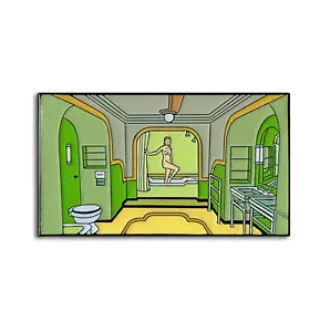The Shining Naked Woman Bathroom Overlook Hotel Horror Movie 1.3" Enamel Pin - Picture 1 of 3