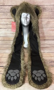 Authentic SpiritHoods 2021 Baby Cinnamon Bear Faux Fur Spirit Hood Hat - Picture 1 of 10