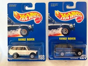 Hot Wheels All Blue Card Range Rover Bundle #103 Range Rover & #221 Range Rover