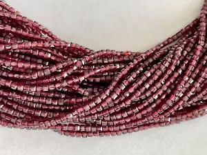 C2-10 - 2,5 MM GRANAT WÜRFEL STRANG FACETTIERT - Bild 1 von 1