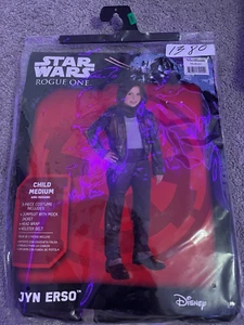 *Disney Star Wars Rogue One Jyn Erso 3 Piece Set Costume Child Medium (8-10) NEW - Picture 1 of 1