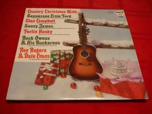 Country Christmas LP Roy Rogers Glenn Campbell Buck Owens Tennessee Ernie Ford - Picture 1 of 8