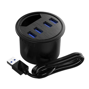 PC Tablet Phone 5GBPS USB 3.0 Port Desk Mount Adapter Splitter For ORICO DESK-4U - Zdjęcie 1 z 4