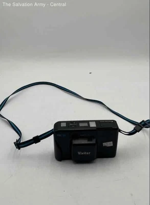 Vivitar Black Built-In Flash Auto Focus Film Camera With Strap - Image 1 of 4
