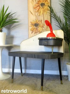 Vintage Retro 50s 60s Atomic Era Hall Telephone Table Seat Kitsch - Picture 1 of 14