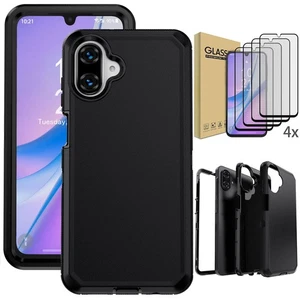 For Samsung Galaxy A07 4G/A17 Case Rugged Phone Cover / Clear Screen Protectors - Picture 1 of 36