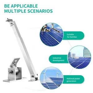 Short Brackets Photovoltaic Support Hardware Adjustable Aluminum Alloy - Zdjęcie 1 z 12