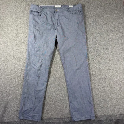 Pantalones regulares de lujo Brax Cooper para hombre talla 42X34 azul EE. UU. Foto 1 de 4