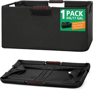 Large Laundry Basket with handle 2 handle Pack Collapsible Tall Clothes Hamper - Picture 1 of 5