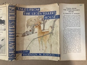TALES From the STORYTELLER'S HOUSE - Thornton W. Burgess (1937 1st Ed) with d/j - Picture 1 of 9