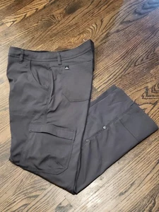 Prana Zion Pant II Men's 32 x 30 Stretch Slim Fit Roll Up Hem Belted Hiking - Picture 1 of 12