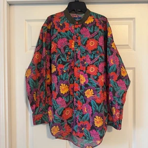 Vintage Wrangler Floral Button Down Hemd M Southwestern Western - Bild 1 von 8