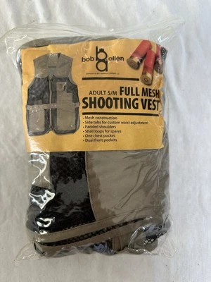 Brand New BOB ALLEN  Full Mesh Shooting Vest Size S/ M Khaki - Image 1 of 4
