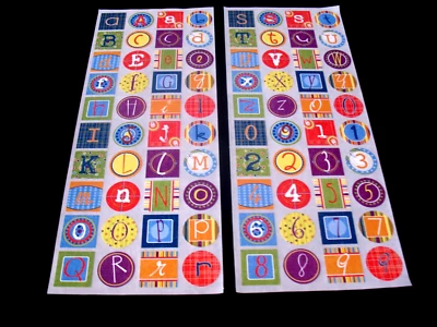 Decorative ABC's, Colorful, 2 sheets - Image 1 of 2