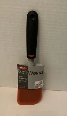 New OXO Soft Works Silicone Cookie Spatula, Non-Slip, Safe for Non-Stick, Red - Image 1 of 4