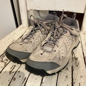 Used Womens 9.5 New Balance 645 Absorb Hiking Shoes Sneakers Beige Suede WW645TP - Picture 1 of 9
