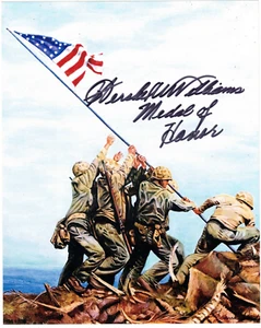 Hershel W. Williams Signed 8x10 Photo Autograph, Iwo Jima, Medal of Honor, WW2 - Picture 1 of 1