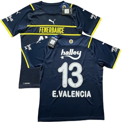 Tercera camiseta 2021/22 Fenerbahce #13 E.VALENCIA mediana Puma Turca Super Lig NUEVA Foto 1 de 4
