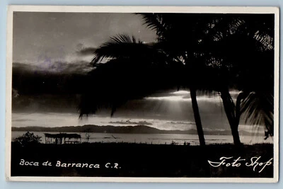Costa Rica Postcard Beach Scene at Boca de Barranca c1930's RPPC Photo - Изображение 1 из 2