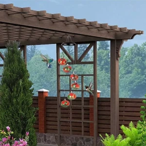 2024 Charming Wind Chime Hummingbird Feeder Window Bird Feeders Bird Seeds New - Picture 1 of 11