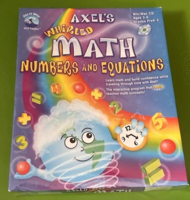 Axel's Whirled Math: Numbers & Equations PC MAC CD children learn place value - Image 1 of 4
