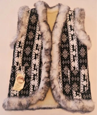 CHALECO HECHO A MANO NIÑAS 55% LANA CÁLIDO INVIERNO TALLA MEDIANA NUEVO Foto 1 de 2