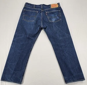 Levi's 501 Original Fit Jeans Herren 36x28,5 (gemessen) Button Fly Straight Coastal - Bild 1 von 17