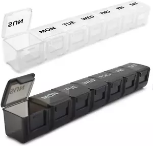 2Extra Large Weekly Pill Box Organizer, 2 Pack, 7 Day Jumbo Pill Case - Picture 1 of 14