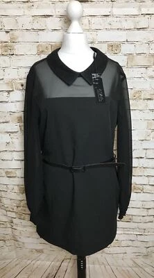 Star By Julien Macdonald Dress UK 12 Sheer In Black Women’s New With Defect - Image 1 of 4