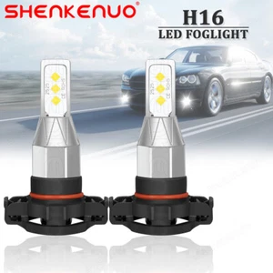 For Jeep Compass 2017-2019 White High Power H16 LED Daytime Running Light Bulbs - Picture 1 of 13