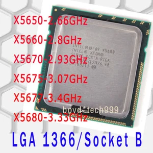 Intel Xeon X5650 X5660 X5670 X5675 X5677 X5680 LGA 1366/Socket B CPU Processor - Photo 1/7