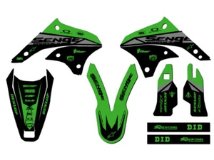 Kit de gráficos KLX 450 BINARY verde Senge 2008-2018 compatible con Kawasaki - Imagen 1 de 10
