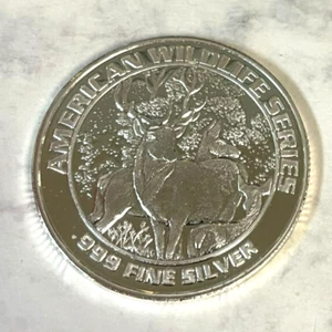 1993 American Wildlife Series Deer 999 Silber 1/2oz #980 - Bild 1 von 3