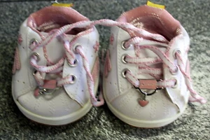 Build a Bear Pink & White Skechers Sneakers Tennis Shoes - Picture 1 of 3