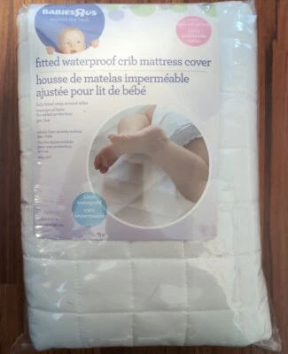 Baby R US Funda Colchón Cuna Impermeable Ajustada 28 x 52 pulgadas NUEVO Acolchada  Foto 1 de 3