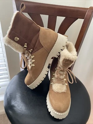 Botas de cuero forradas de piel sintética Pajar 39 para mujer ¡perfectas! US 8,5 Foto 1 de 4