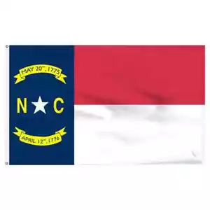 North Carolina Flag 3x5ft House Flag US State Flag NC Flag PRINTED NYLON - Picture 1 of 3