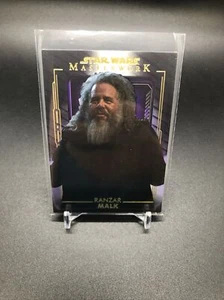 2020 Topps Star Wars Masterwork PURPLE Parallel RANZAR MALK 14/50 - Picture 1 of 6