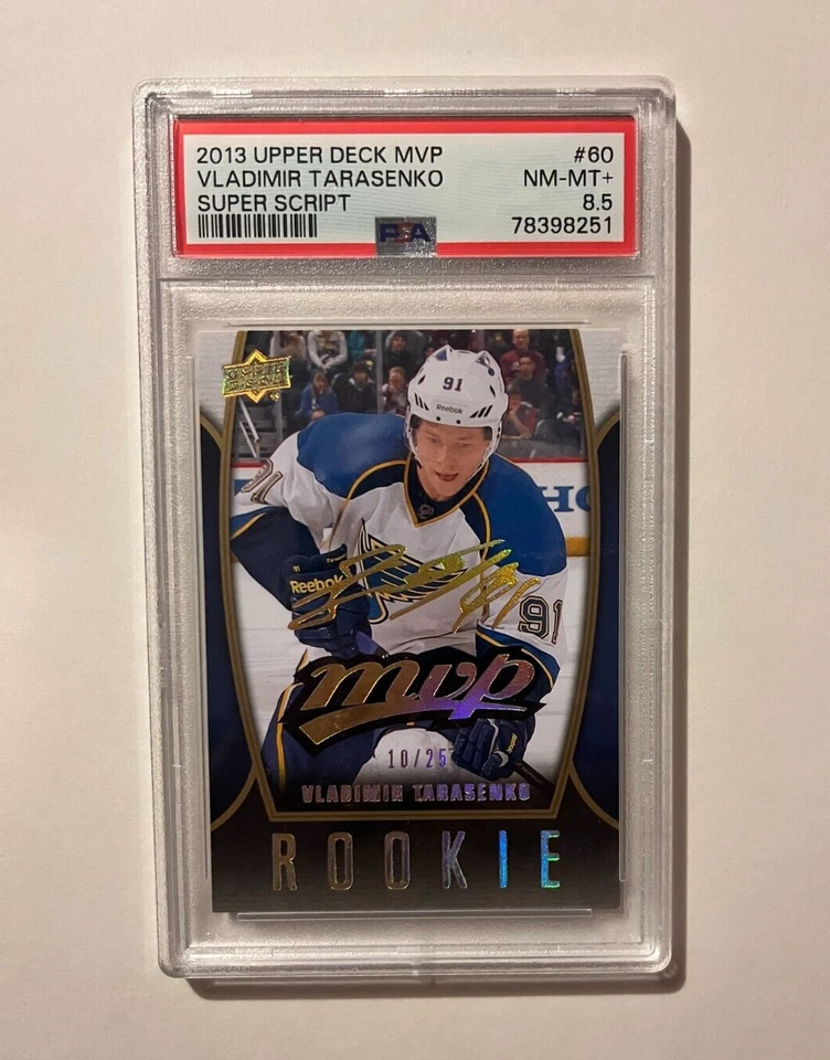 2013-12 Vladimir Tarasenko MVP Super Script /25 PSA 8.5 POP 1 Panthers Blues - Image 1 of 2
