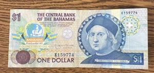 Banknote 1 Dollar 1942 No. F159774 Bahamas 🇧🇸 - Picture 1 of 2