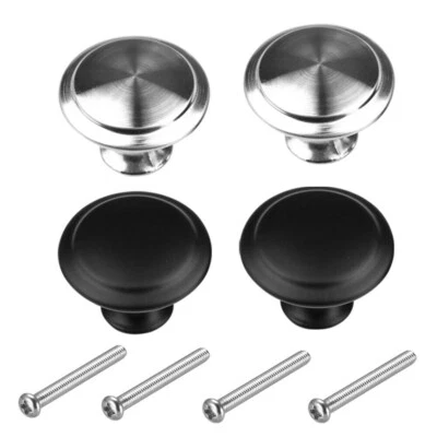 2-24Pcs Door Knobs Cabinet Handles Cupboard Drawer Kitchen Stainless Steel DIY - Image 1 of 4