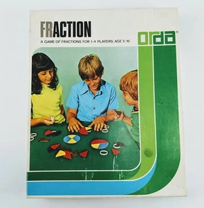 Fraction Game ORDA 1975 Math Center Manipulative Resource Homeschool 102001 - Picture 1 of 7