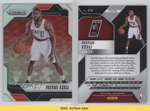 2016-17 Panini Prizm Silver Prizm Festus Ezeli #275