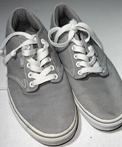 VANS Gray Lace Up Low Top Sneakers Size 9 Casual Shoes - Picture 1 of 6