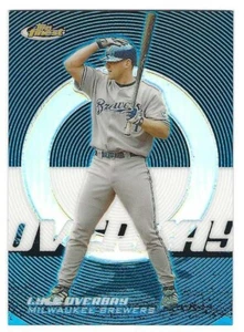 2005 Topps Finest Blue Refractor #072 Lyle Overbay Milwaukee Brewers ##/299 BV$2 - Picture 1 of 1